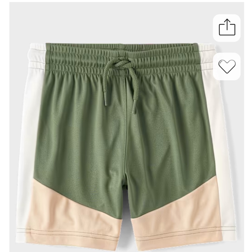 Green and Tan Boy’s Shorts